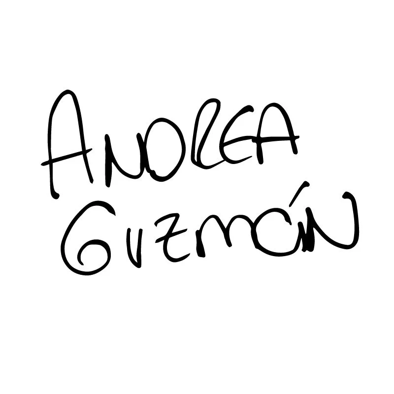 Firma Andrea Guzmán